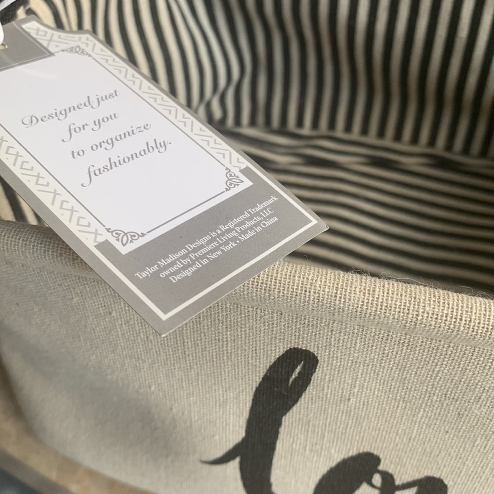 Taylor Madison Luxury Designs Storage Bin/Basket